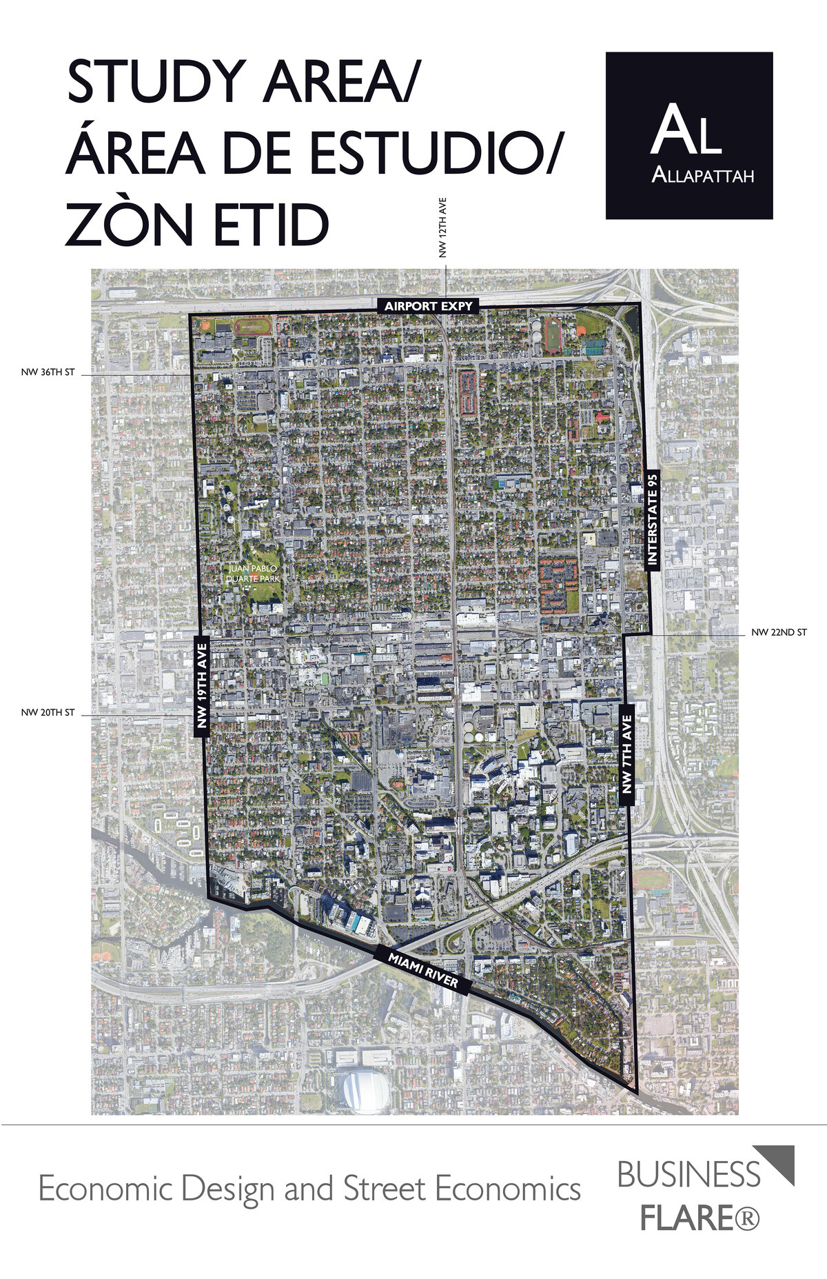 Allapattah CRA study-area boundary map